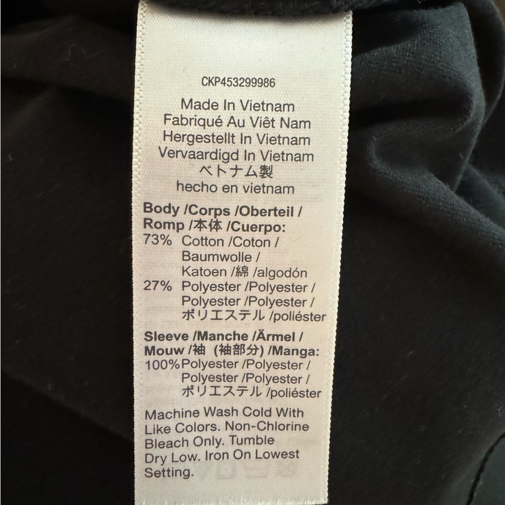 Black Madewell Size Medium Tee shirt with Sheer Sleeves - Picture 5 of 6
